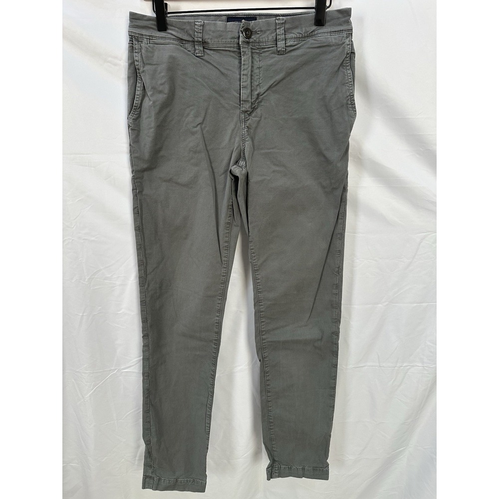 American Eagle Mens Pants‎ Grey Extreme Flex Straight Casual Classic